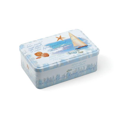 BOITE A SUCRE, COFFRET JUNIOR 190 X 125 X 72 MM - 72 mm - Coquillage