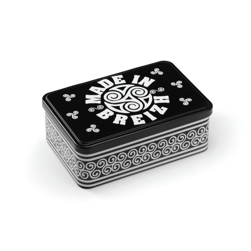 BOITE A SUCRE, COFFRET JUNIOR 190 X 125 X 72 MM DECOR DRAPEAU BASQUE