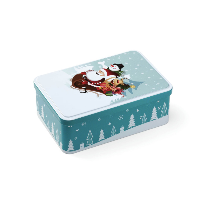 BOITE A SUCRE, COFFRET JUNIOR 190 X 125 X 72 MM DECOR DRAPEAU BASQUE