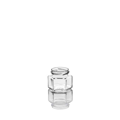 Bocaux en verre hexagonal Twist Off - 106 ml - 53 mm