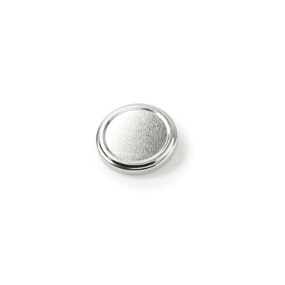 capsules TO 43 mm couleur blanche pasteurisables - 66 mm - Argent