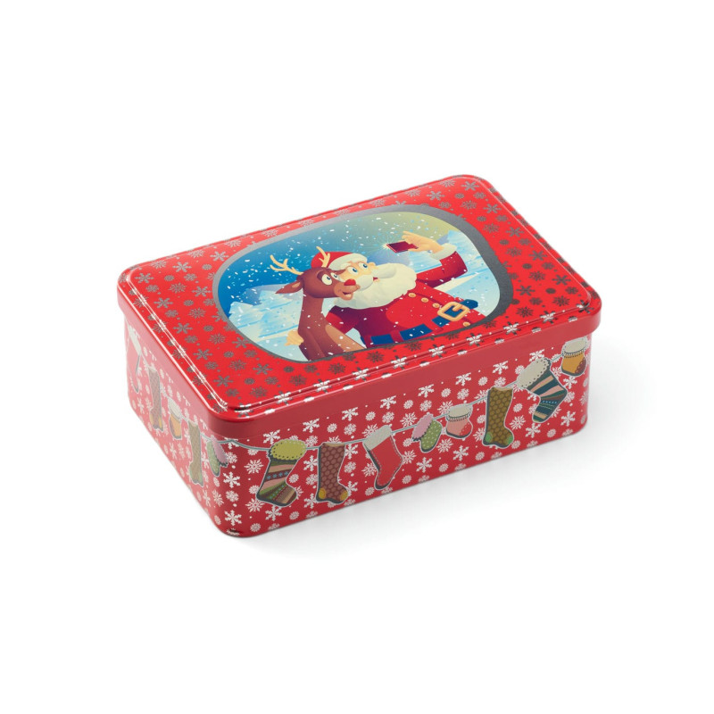 SCATOLA DI ZUCCHERO, COFANETTO JUNIOR 190 X 125 X 72 MM DECORAZIONE BANDIERA BASCA