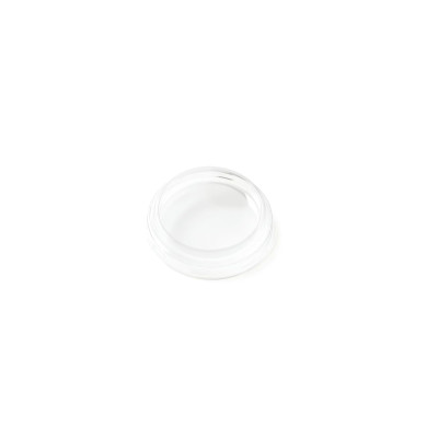 Coiffes en plastique transparent PET recyclable pour bocal - 60 mm - Transparent