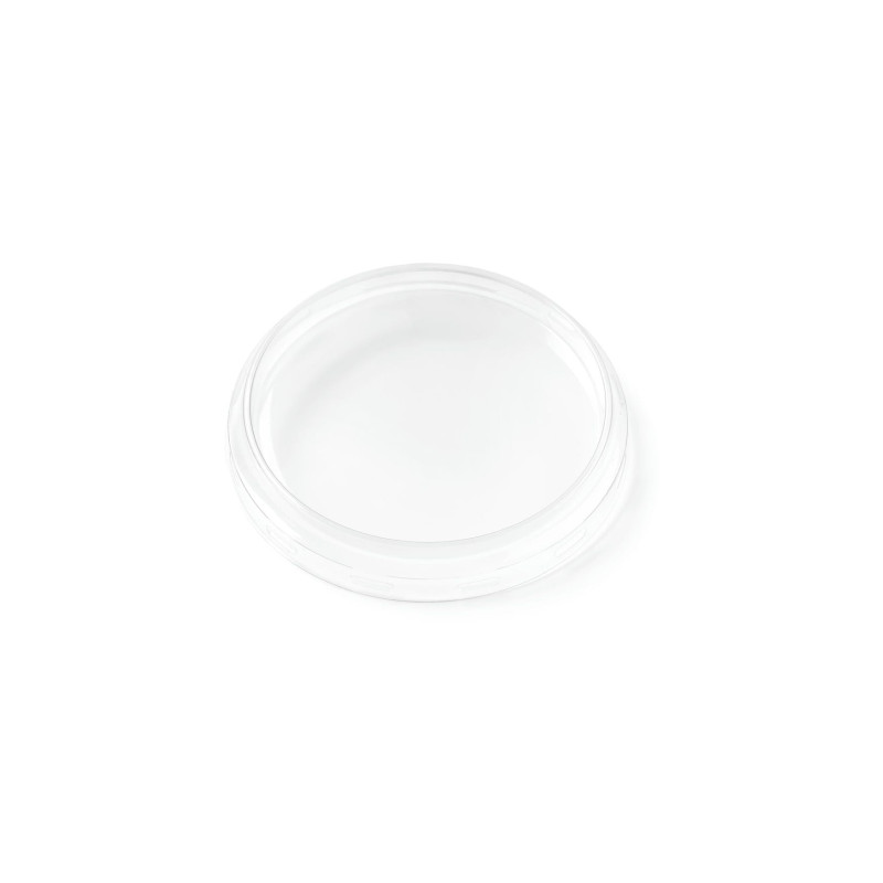 Coiffes diamètre 100mm en plastique transparent PET recyclable pour bocal WECK