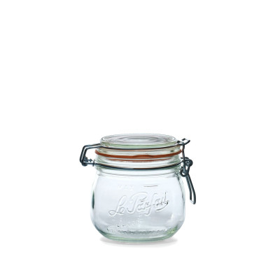 Bocaux en verre LE PARFAIT Super 1000 ml diamètre 85 rondelle montée - 500 ml - 85 mm