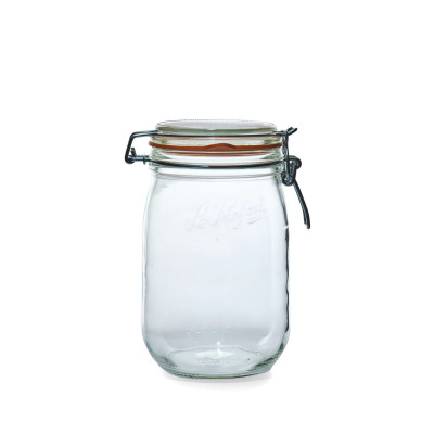 Confezione da 6 vasetti Terrina Le parfait Super 1000 g Ø 100 mm (cartello incluso). -  - 200 gr