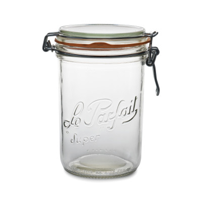 Bocaux en verre terrine  LE PARFAIT Super rondelle montée - 1000 gr - 100 mm