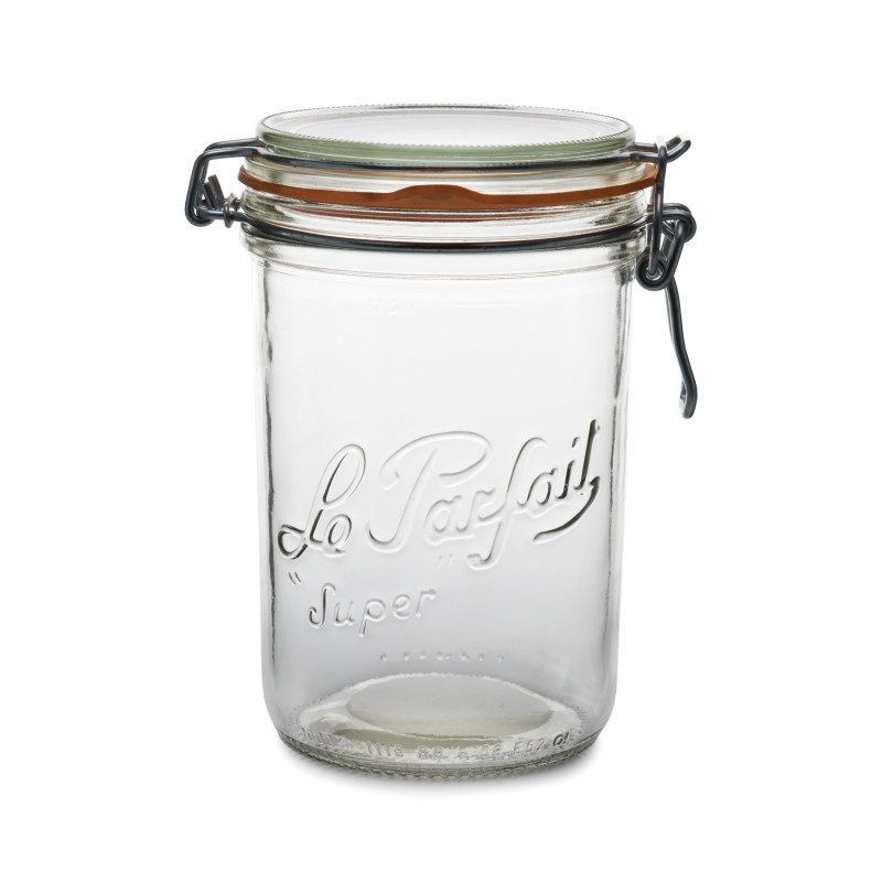 Bocaux en verre terrine LE PARFAIT Super 200 gr diamètre 70 rondelle montée