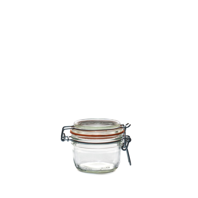 Bocaux en verre terrine LE PARFAIT Super 200 gr diamètre 70 rondelle montée