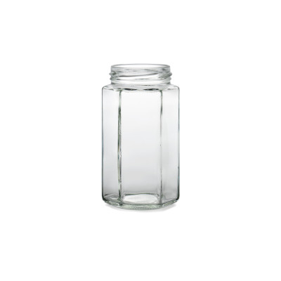 Bocaux en verre hexagonal Twist Off - 280 ml - 58 mm