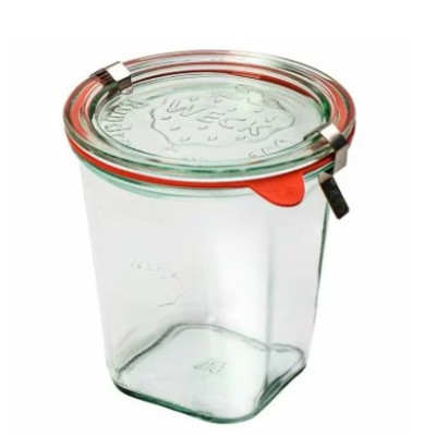 Bocaux en verre WECK quadro  - 545 ml - 100 mm