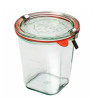 Bocaux en verre WECK quadro 290 ml Ø 100mm, couvercles et joints inclus