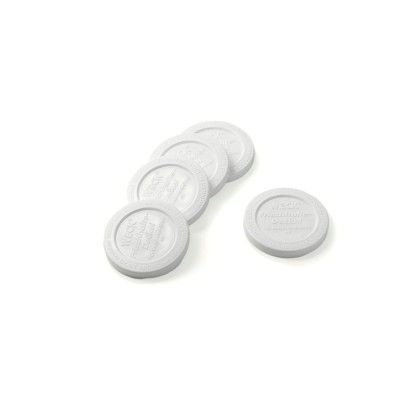 5 COUVERCLES DE CONSERVATION WECK® - 60 mm - Blanc