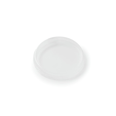 24 caps diameter 100 mm made of recyclable transparent PET plastic for WECK jar - 120 mm - TRANSPARENT