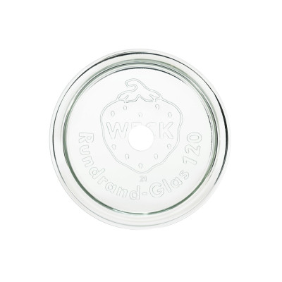 Coperchio forato WECK diametro 100 mm per sonda al cuore - TRANSPARENT - 