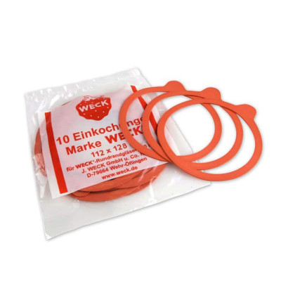 GUARNIZIONI WECK® Ø 100 (SFUSE) / IMBALLO GRANDE - ORANGE - 