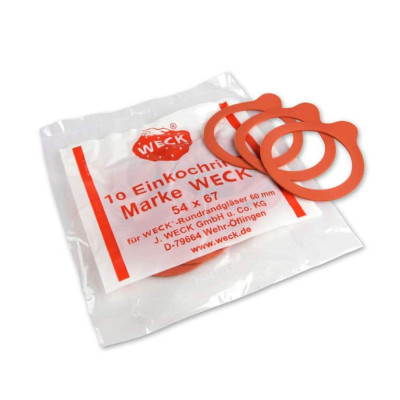 GUARNIZIONI WECK® Ø 100 (SFUSE) / IMBALLO GRANDE - ORANGE - 