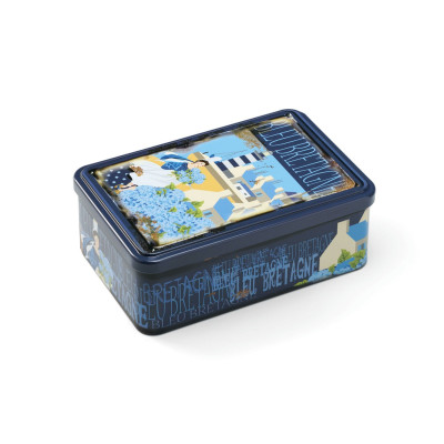 BOITE A SUCRE, COFFRET JUNIOR 190 X 125 X 72 MM - Bleu bretagne