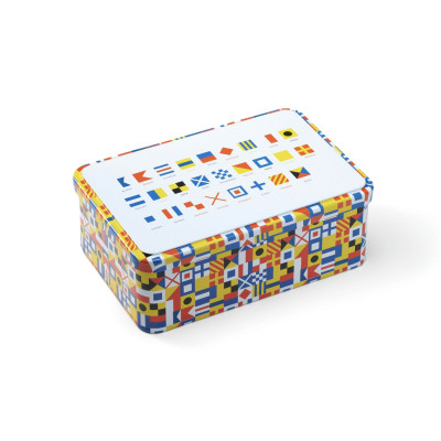 BOITE A SUCRE, COFFRET JUNIOR 190 X 125 X 72 MM - Alphabet nautique
