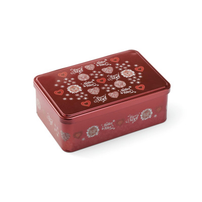 BOITE A SUCRE, COFFRET JUNIOR 190 X 125 X 72 MM DECOR DRAPEAU BASQUE