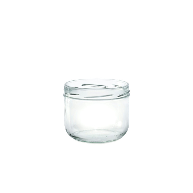 Bocaux en verre style terrine 120 ml capsules a visser twist off 70 mm