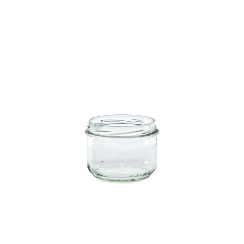 Barattoli di vetro da 120 ml in stile terrina con tappi twist-off da 70 mm