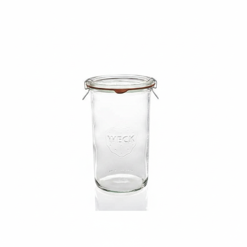 Bocaux en verre WECK Droit 1050 ml Ø 100mm, couvercles et joints inclus