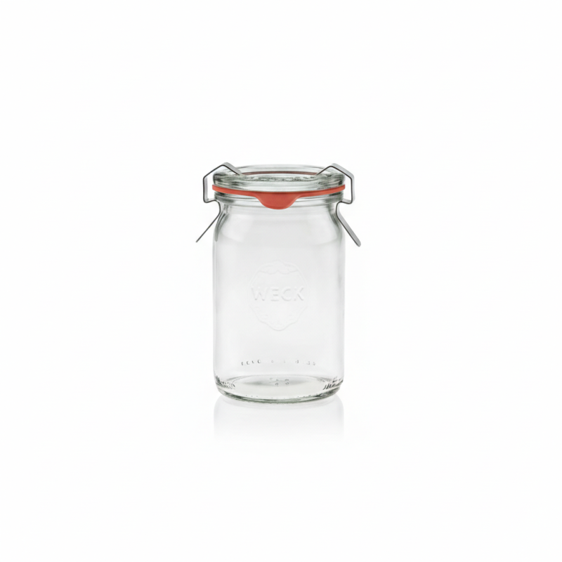 Bocaux en verre WECK tube 1040 ml Ø 80mm, couvercles et joints inclus
