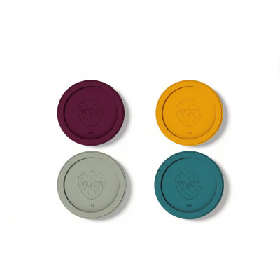 Pack de 4 couvercles de conservation WECK — Assortiment 4 Couleurs