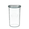 Barattoli in vetro dritti WECK 1050 ml Ø 100 mm, coperchi e guarnizioni inclusi