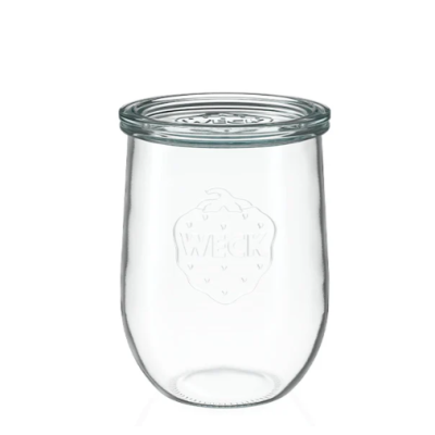 Vasetti in vetro WECK corolla 1750ml Ø 100mm, coperchi e guarnizioni inclusi