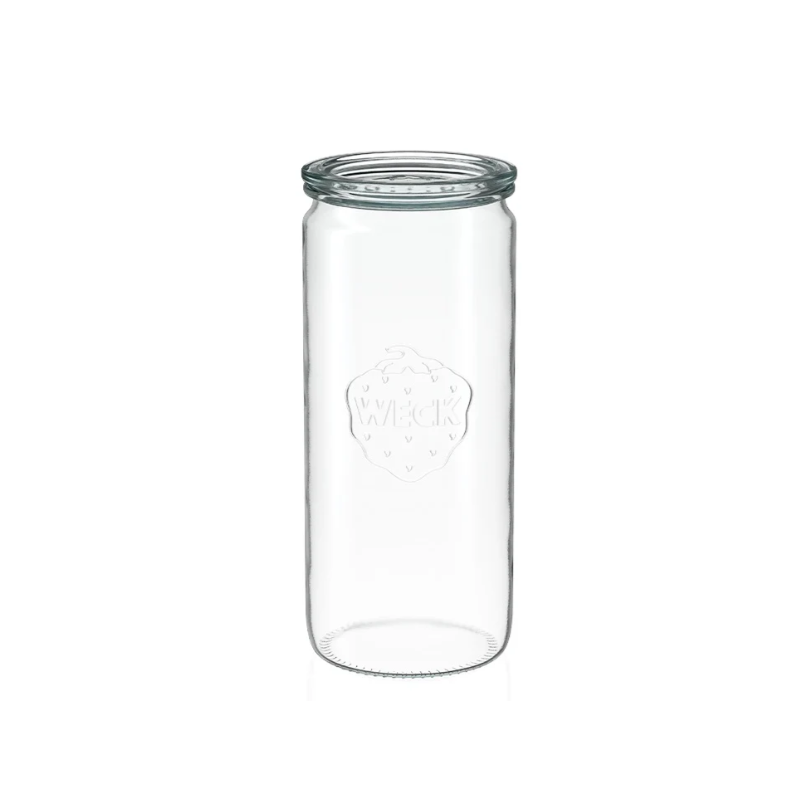 WECK glass jars tube 1040 ml Ø 80mm, lids and seals included
