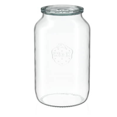 Barattoli in vetro WECK tubo 1040 ml Ø 80mm, coperchi e guarnizioni inclusi