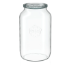 Barattoli in vetro WECK tubo 1040 ml Ø 80mm, coperchi e guarnizioni inclusi
