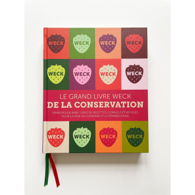 Super pack conservation : livre Weck, 6 bocaux droit 580ml, clips, couvercles de conservation