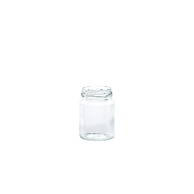 Barattoli di vetro standard da 106 ml, tappi a vite da 48 mm