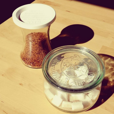 6 Jars Coils 370 ml, diameter 80 mm with lids and gaskets