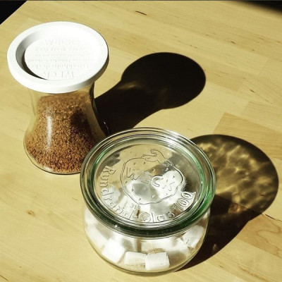 6 Jars Coils 370 ml, diameter 80 mm with lids and gaskets