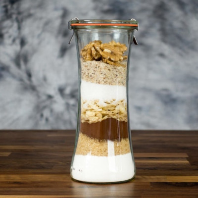 New: 6 WECK Glass Jars 700 ml Coil® with Glass Lid and Gasket (Clips Not Included)