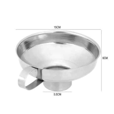 ENTONNOIR A BOCAUX EN INOX 15 CM / 5 CM