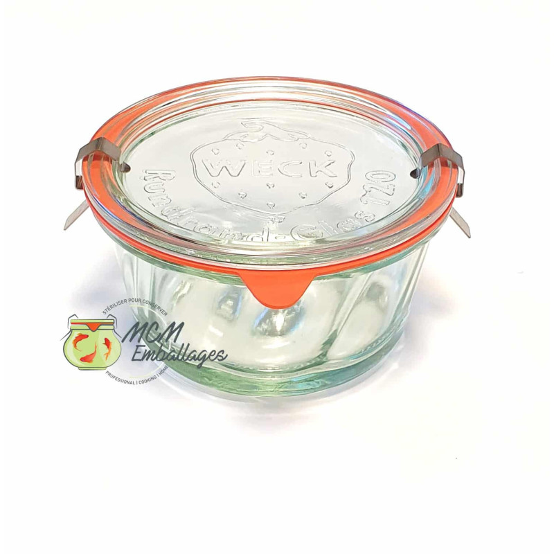 Bocaux en verre WECK kougelhopf 165 ml Ø 80mm, couvercles et joints inclus