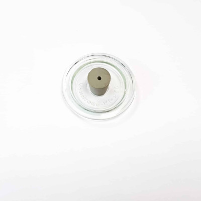 Couvercle percé WECK pour sonde à coeur - 40 mm - Transparent