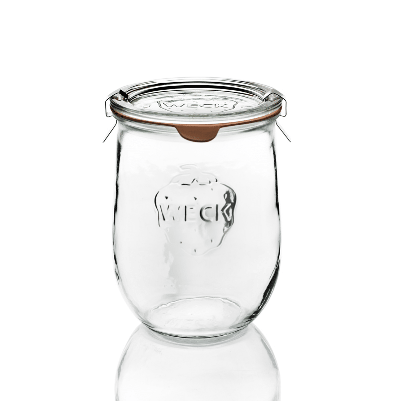 Bocaux en verre WECK corolle 1750ml Ø 100mm, couvercles et joints inclus