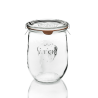Bocaux en verre WECK corolle 1750ml Ø 100mm, couvercles et joints inclus