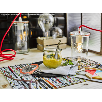 Bocaux en verre WECK corolle 1750ml Ø 100mm, couvercles et joints inclus