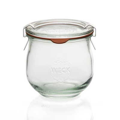 Bocaux en verre WECK corolle 1750ml Ø 100mm, couvercles et joints inclus