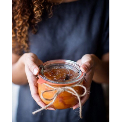 Bocaux en verre WECK corolle 1750ml Ø 100mm, couvercles et joints inclus