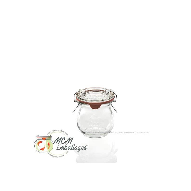 Bocaux en verre WECK corolle 1750ml Ø 100mm, couvercles et joints inclus