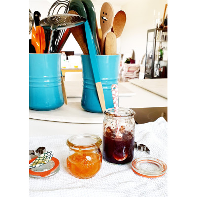 Bocaux en verre WECK corolle 1750ml Ø 100mm, couvercles et joints inclus