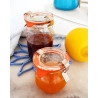 Bocaux en verre WECK corolle 1750ml Ø 100mm, couvercles et joints inclus